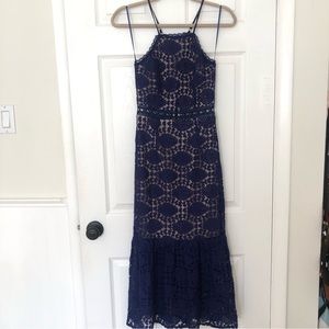 Honey Punch Lace Midi Dress